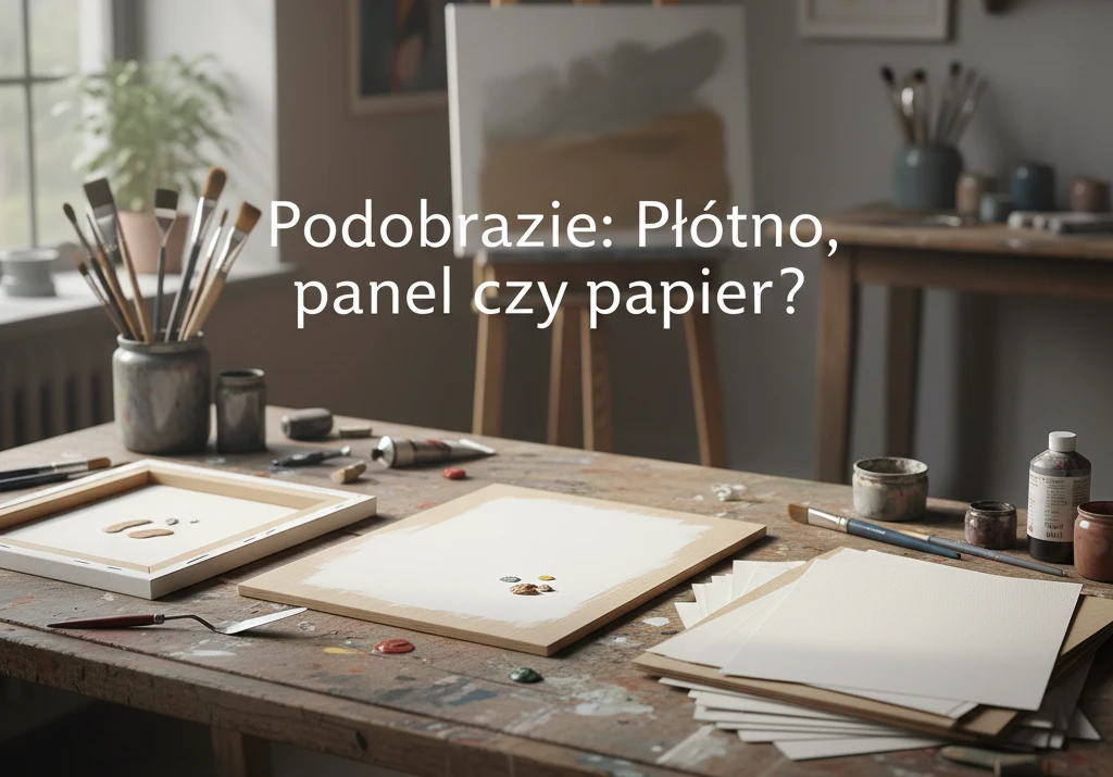 Podobrazie: Płótno, panel czy papier?