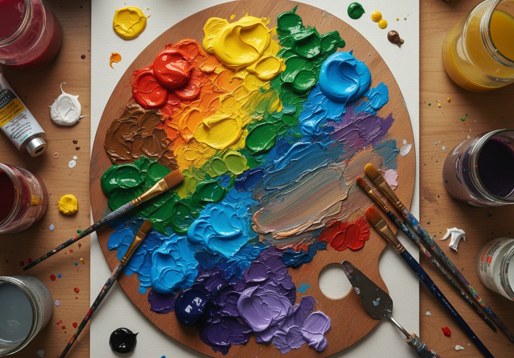 Jak mieszać farby akrylowe? Praktyczny przewodnik po czystych kolorach